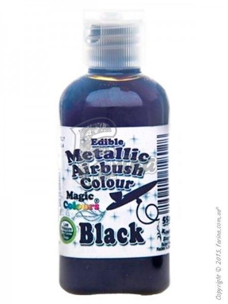 Краситель для аэрографа Черный металлик Magic Colours 55 мл - Metallik Airbrush (Металлик Эйрбраш)< фото цена